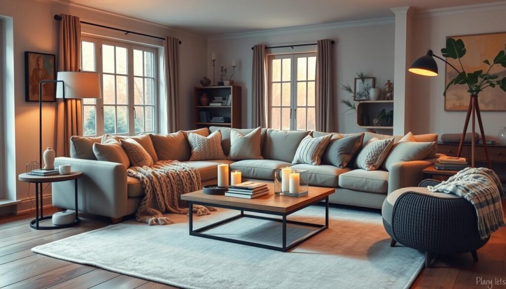 Comfortable furniture arrangement Comfortable furniture arrangement