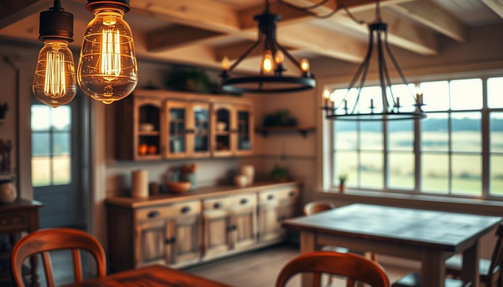 country farmhouse style lighting