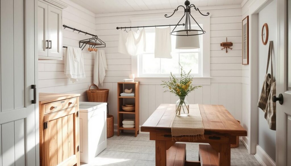 farmhouse laundry room decor